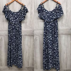 Paris Collection Navy Floral Maxi BB133